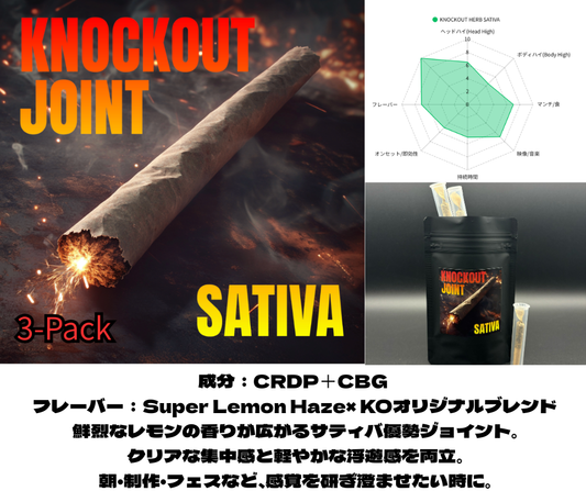 knockout JOINT - SATIVA　３本パック
