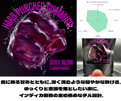 １０粒入り：HARD PUNCHER グミ Body Blow