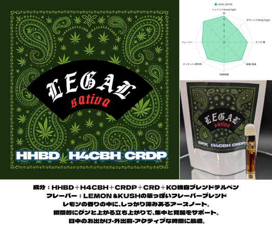 LEGAL SATIVA　　HHBD×H4CBH×CRDP配合リキッド- SATIVA